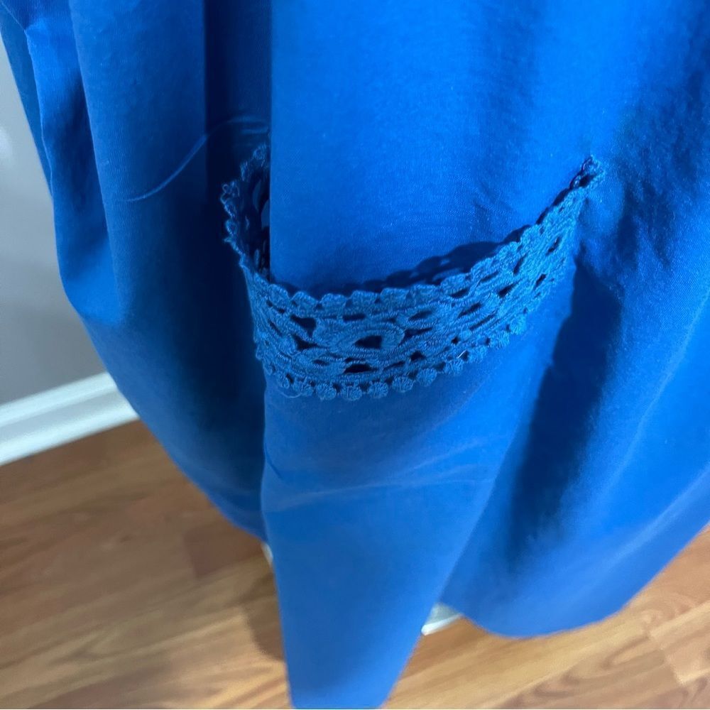 Dreams Co. Royal Blue Ruffle Sleeve House Dress/Nightie/Sun Dress -- 5X - Picture 4 of 11